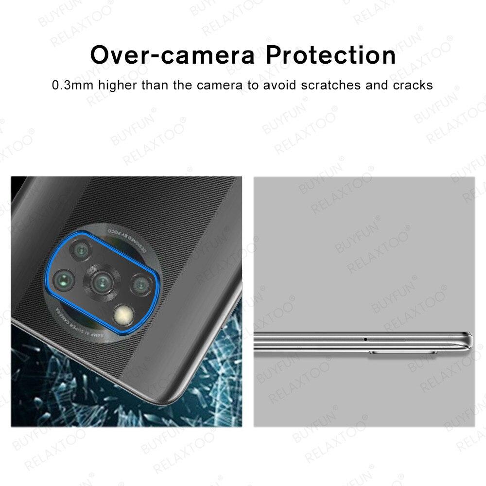 Camera Lens Protector For Xiaomi Poco X3 NFC Pro Metal Ring Cover Tempered Glass for Xiaomi Poco X3Pro Rear Lens Protection Case