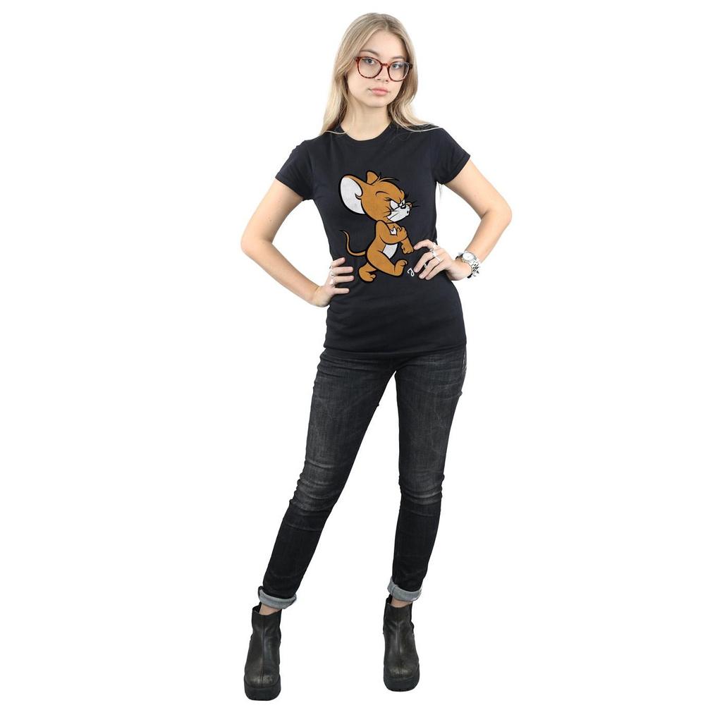 Tom and Jerry Womens/Ladies Angry Mouse Cotton T-Shirt