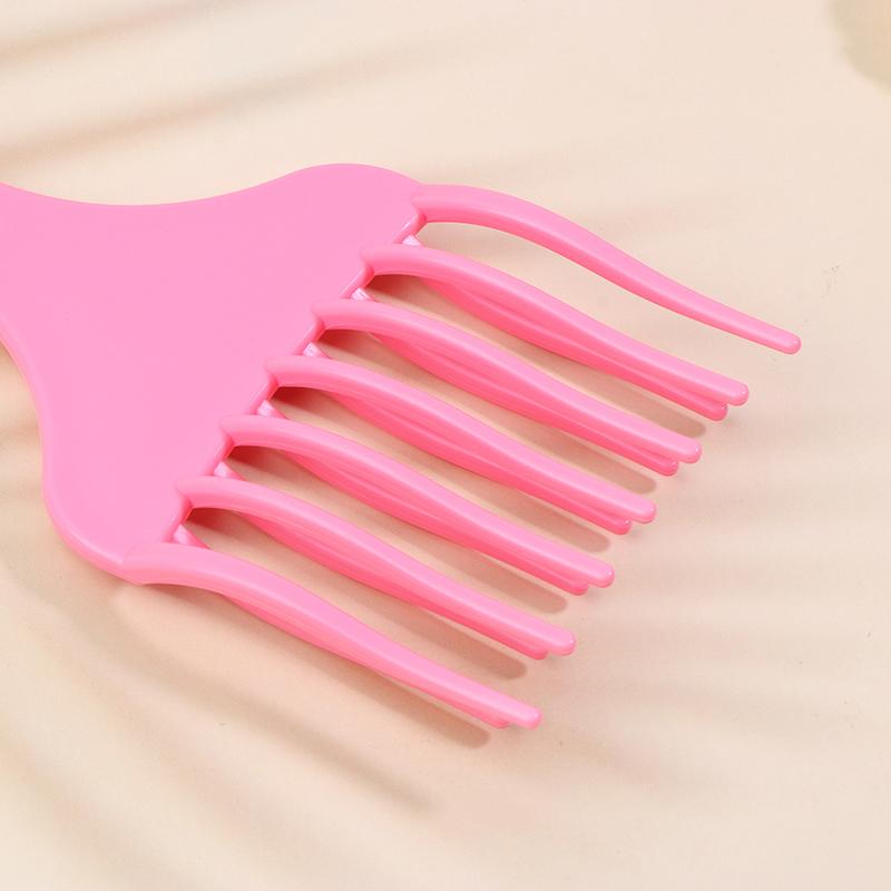 1 шт. вставная расческа для волос в стиле афро, широкая расческа, вилка для волос, щетка для мужчин, масляная головка для волос, пластиковая зубчатая расческа, вьющиеся афро-парикмахерские инструменты