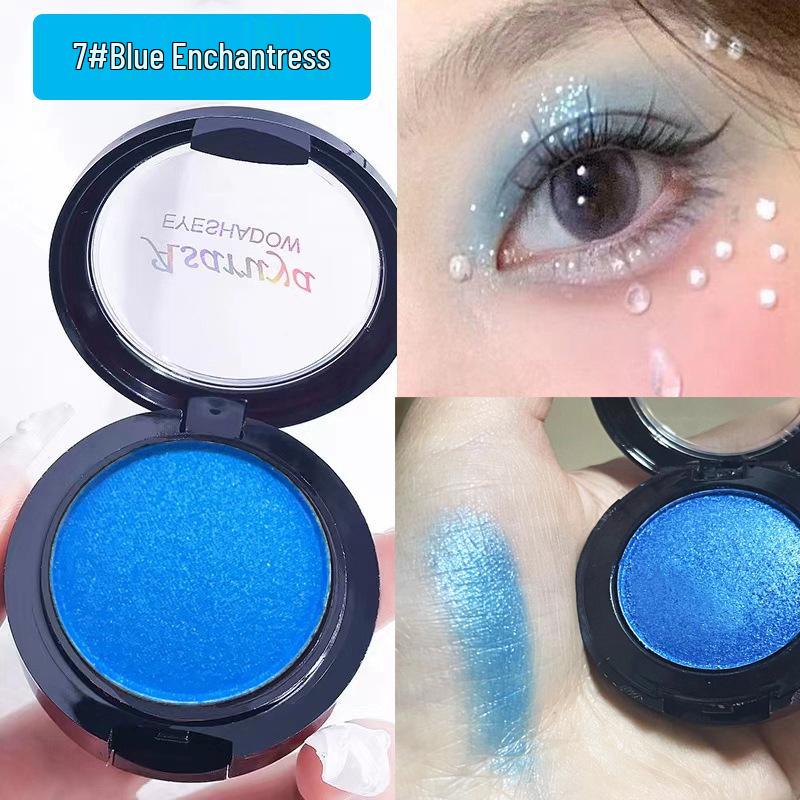Shimmer Eyeshadow: Синий, Зеленый, Фиолетовый, Черный, Белый, Красный, Золотой - Идеально для сценического макияжа