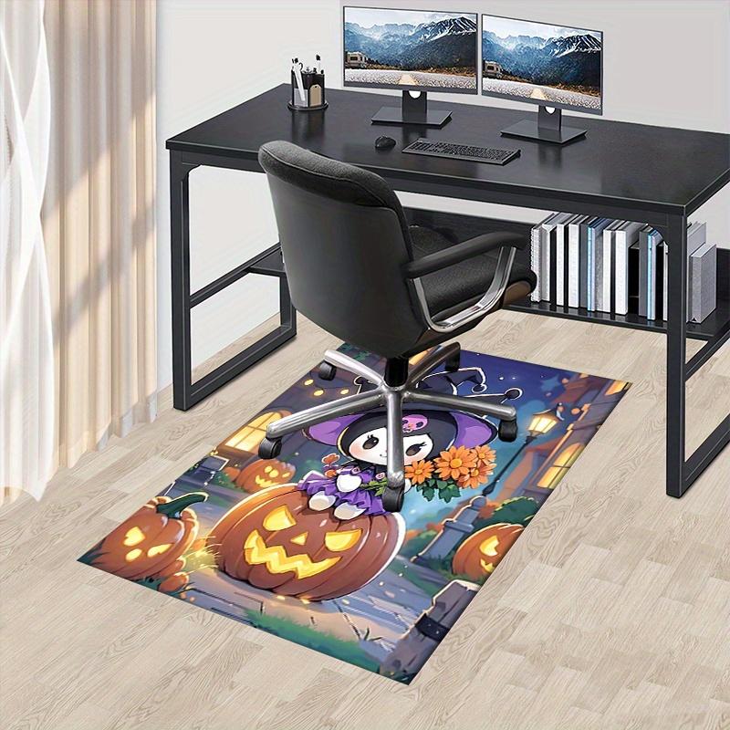 Office Rug Halloween, Kuromi Anti-Slip Rug, Machine Washable for Living Room, Bedroom, Office, Multiple Sizes, Bedroom Mat, Decorative Mat, Durable Ma