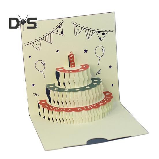 3D-открытка на день рождения, всплывающая поздравительная открытка с музыкальными огнями, открытка на день рождения с тортом для женщин, мужчин, детей, друзей