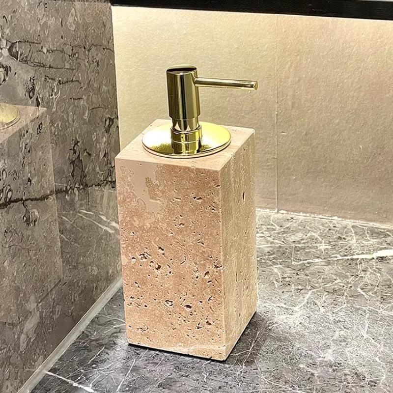 Creative Yellow Wind Tunnel Stone Lotion Bottles Bathroom Accessories Wash Basin Hand Soap Dispensers Press Soap Dispensers Home