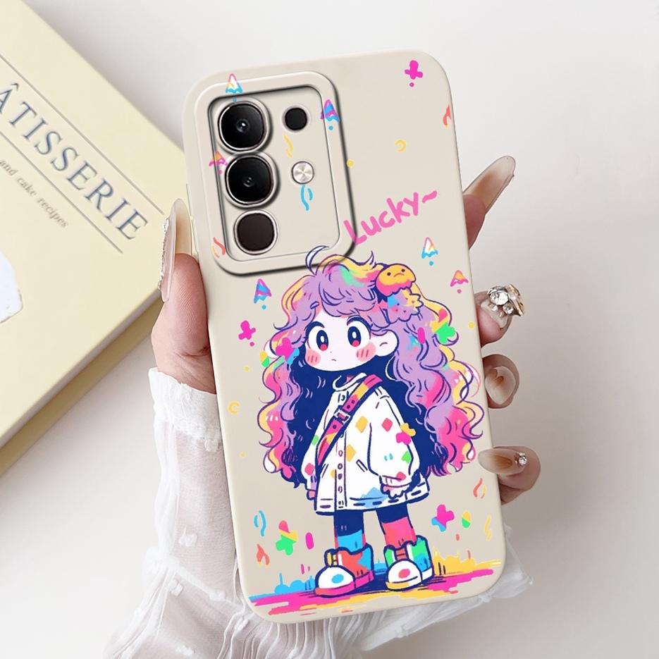 Чехол для Vivo Y29 4G 5G Модный Чехол-Защита с Мультяшным Кроликом Ударопрочный Чехол для Телефона Для Vivo Y29s Y 29 s VivoY29 5G V2420 Мягкий ТПУ Fundas