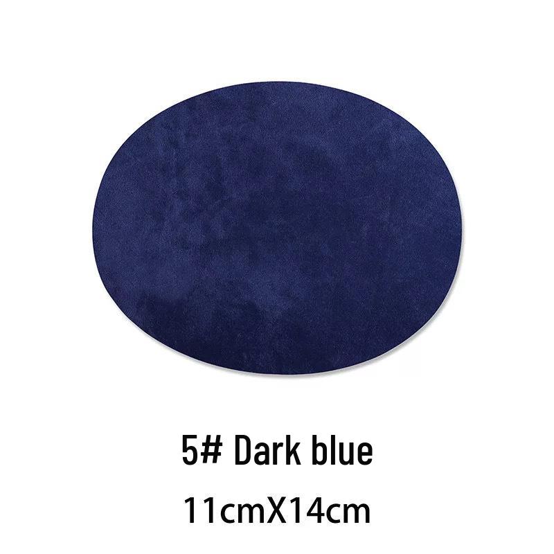Универсальная замшевая овальная нашивка-наклейка на локоть и колено для курток и свитеров