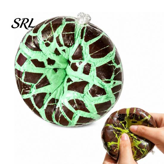 Soft Squeeze Toy Wax Cracking Ball Toy, Crispy Chocolate Stress Relief Reduction Gadget Slow Rising Fidget with Crackable Texture, Party Favors
