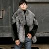 Autumn and Winter Men's Casual Faux Fur Coat Thickened Warm Coat