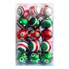 30 Pcs Christmas Balls Ornaments 2.4 Inch Small Shatterproof Plastic Balls Christmas Tree Hanging Decoration for Holiday Wreath Party Tree Decor