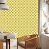 Cream Dots Wallpaper with Yellow Center for Living Room and Bedroom 50x1000