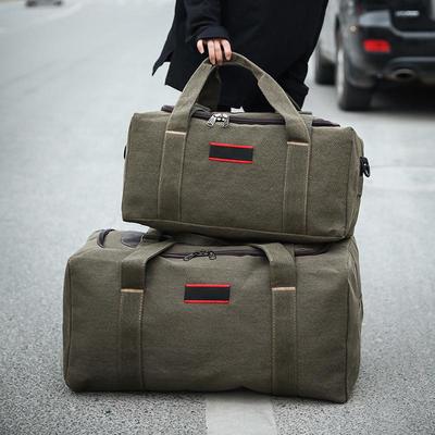 Очень большая холщовая дорожная сумка для мужчин и женщин - Ручная, для багажа, для коротких поездок, утолщенный дизайн