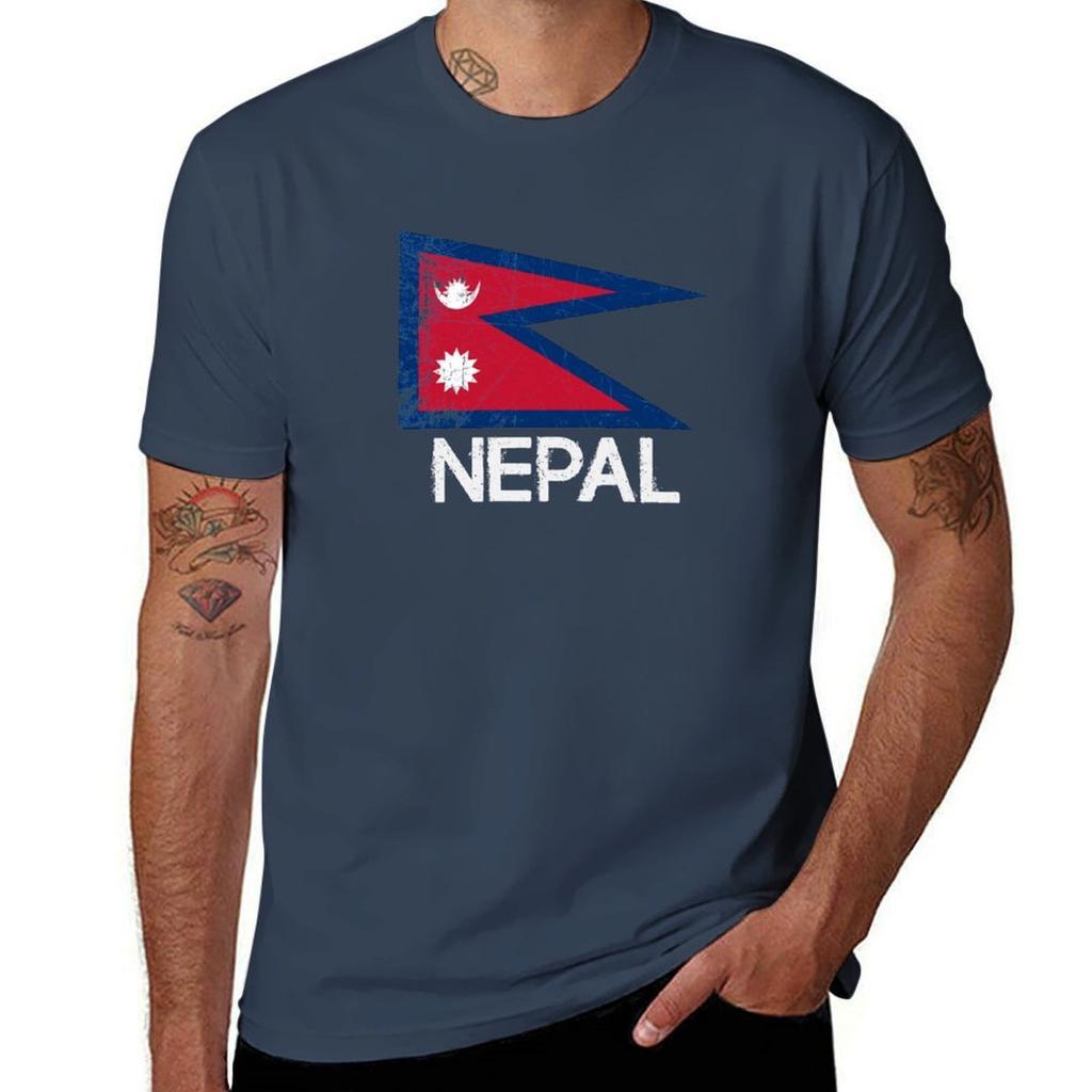 Nepalese Nepali Flag Design Vintage Made In Nepal Gift Tshirt T Shirt Unisex Luxury Unisex T Shirts For Unisex Tshirt