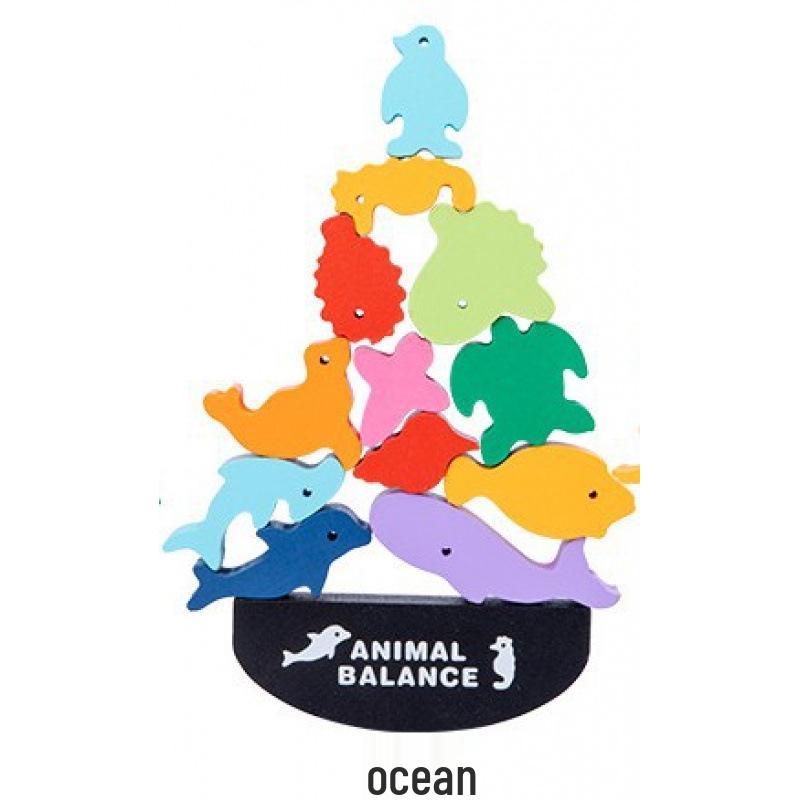 Animal Balance Stacking Blocks: Early Education Parent-Child Game