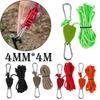 Pulley Ratchet Hangers 4mm Tent Anchor Metal Lifting Pulley Outdoor Pulley Adjuster