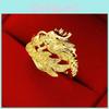 Dragon Stylish Adjustable And Phoenix Couples Rings Ideal For Gifts And Special Occasions