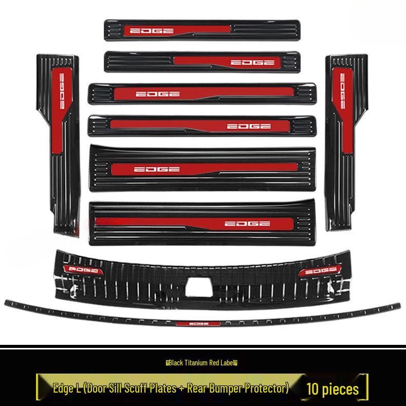 2023-2025 Ford Edge L: Door Sill Strips, Welcome Pedals, Stainless Steel Trunk Protector, Decorative Stickers