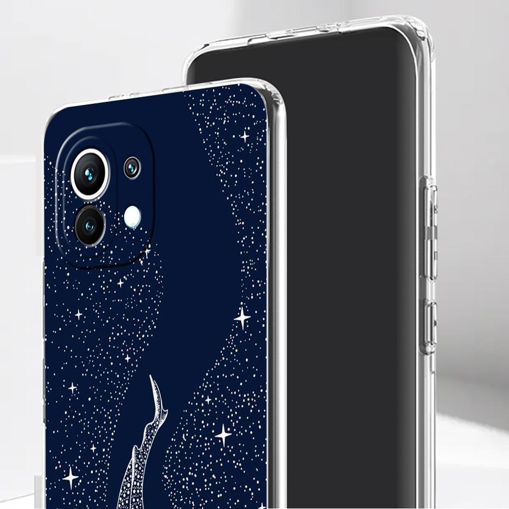 Чехол для телефона Косатка Орка для Xiaomi Mi Poco X6 X5 NFC X3 F6 F5 Pro F4 F3 15 14T 14 13T 12T 12 13 Lite 11 Прозрачный чехол