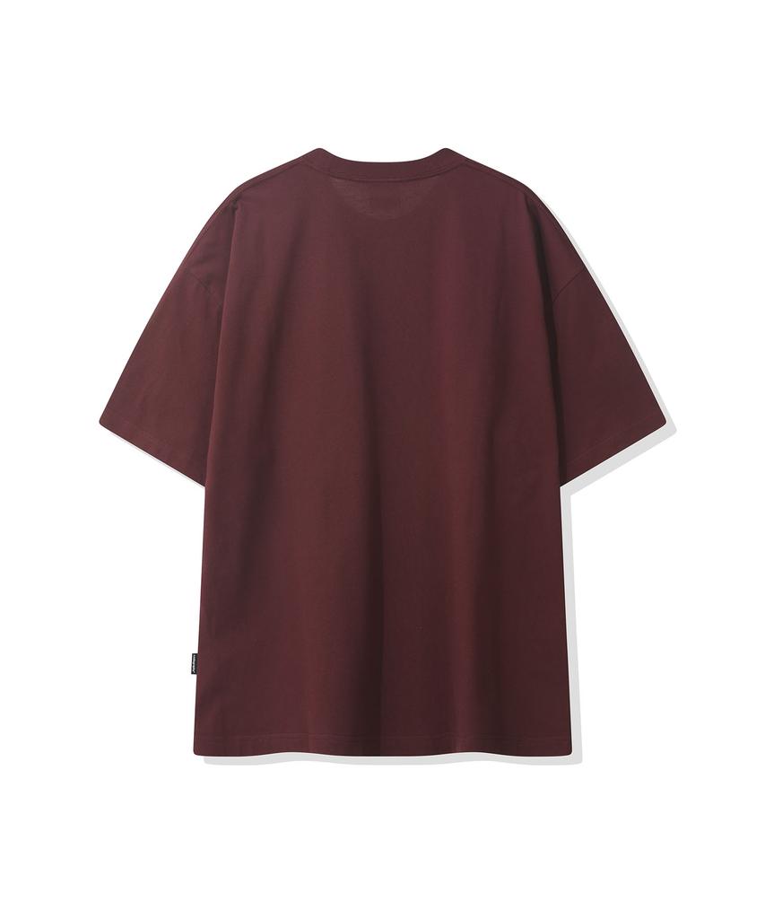 Футболка с коротким рукавом Extra Oversized с логотипом Arch CGP Cgp - Бордовая
