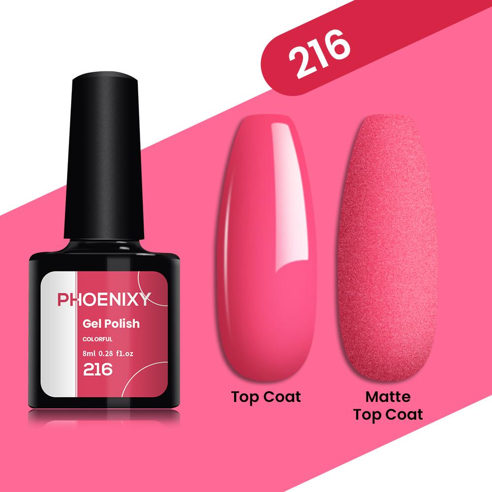 PHOENIXY, 8 мл, однотонный гель-лак для ногтей, замачиваемый цветной гель телесного цвета, розовый, фиолетовый, долговечный лак для ногтей, УФ-светодиодный лак для дизайна ногтей