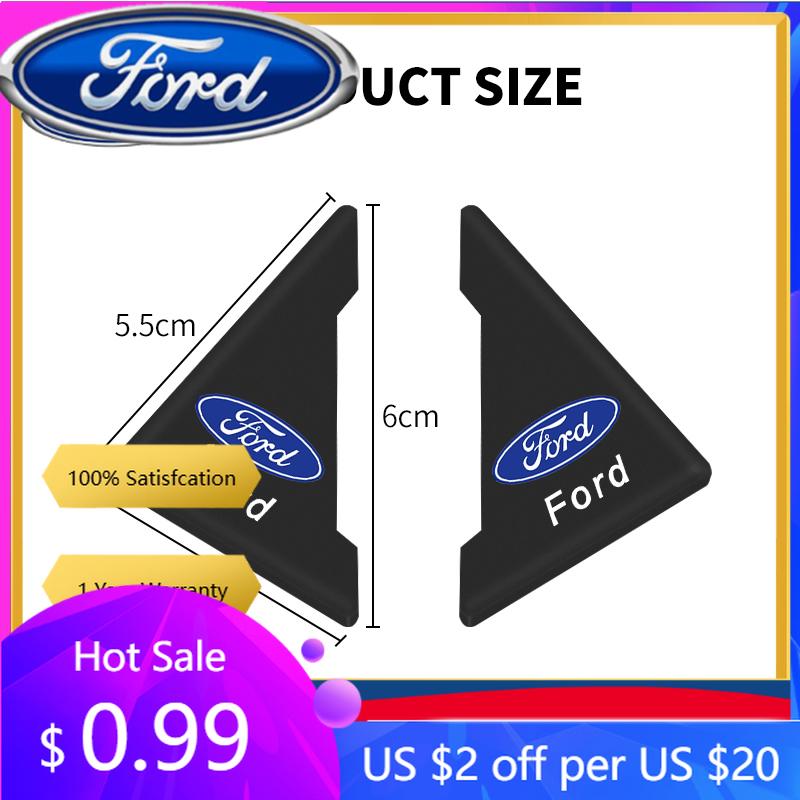 New 2026 Car Sticker For Ford 2Pcs Car Door Guard Edge Corner Protector For Ford Focus 2 MK2 3 4 MK3 MK4 ST Mondeo Festiva Fusio