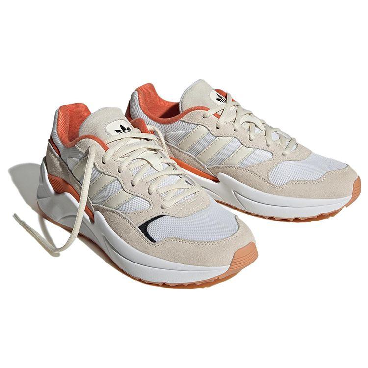 Adidas Originals Retropy Adisuper Сетка Замша Классические Нескользящие Низкие Кроссовки для Повседневной Носки Женские кроссовки Бежевый Оранжевый HQ1848