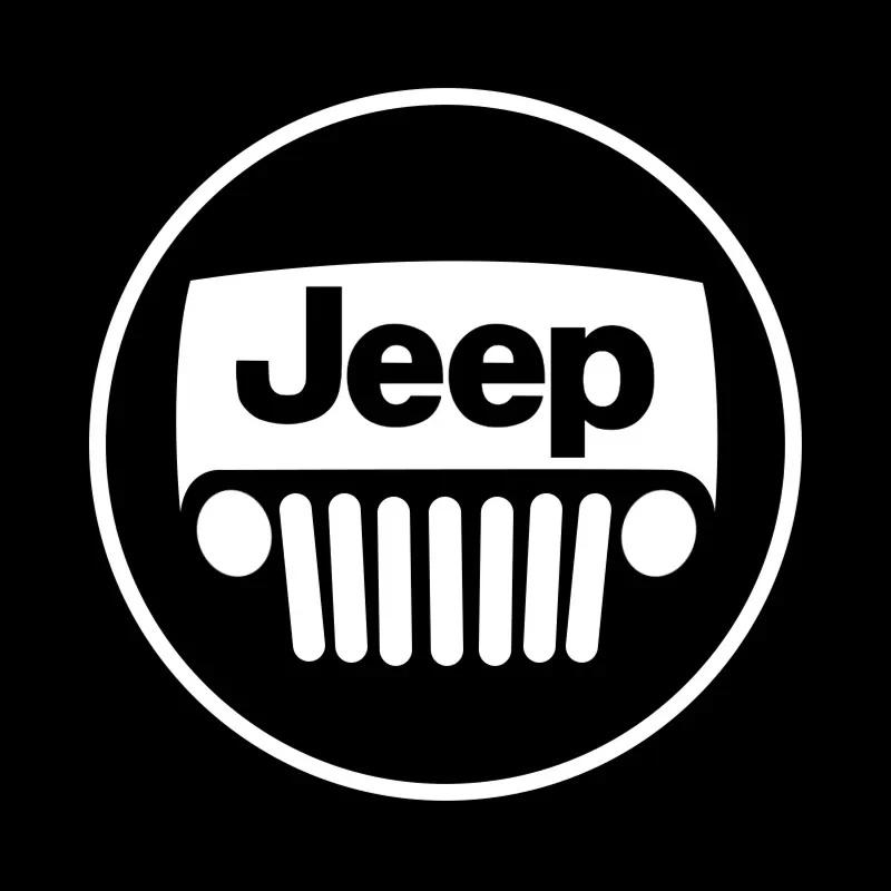 FJN1 Auto On/Off HD Car Door Welcome Projector Lamp for Jeep Renegade Wrangler JK JL Grand Cherokee Compass Auto Interior Accessories