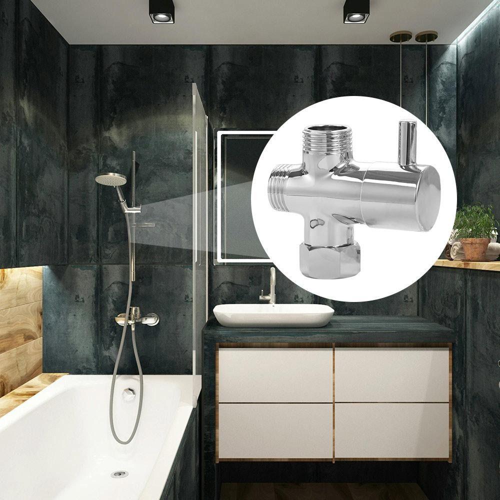 Three Function 3 Way Shower Head Diverter Valve T-Adapter Shower Tap Connector Sink Accessories