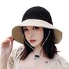 Wide Brim Bucket Hat Foldable Sunshade Hat Women Beach Cap
