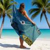 Marine Ocean Fish 2D Flat Printed Microfiber Beach Towel Sandproof Waterproof Surf Summer Holiday Swim Pool Bath Mat