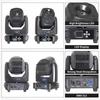 Moving Head Lights LED 100W Spot Effect 6 Rotating 7 Gobos 8 Colors Projector 5-Facet Prism DMX512 Control IP65 Disco Bar