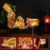 1 Set Dragon Dace Lantern Material Kit DIY Handmade LED Copper Wire Cloth Body Chinese Loong Toy Performance Prop Kids Adults New Year Gift