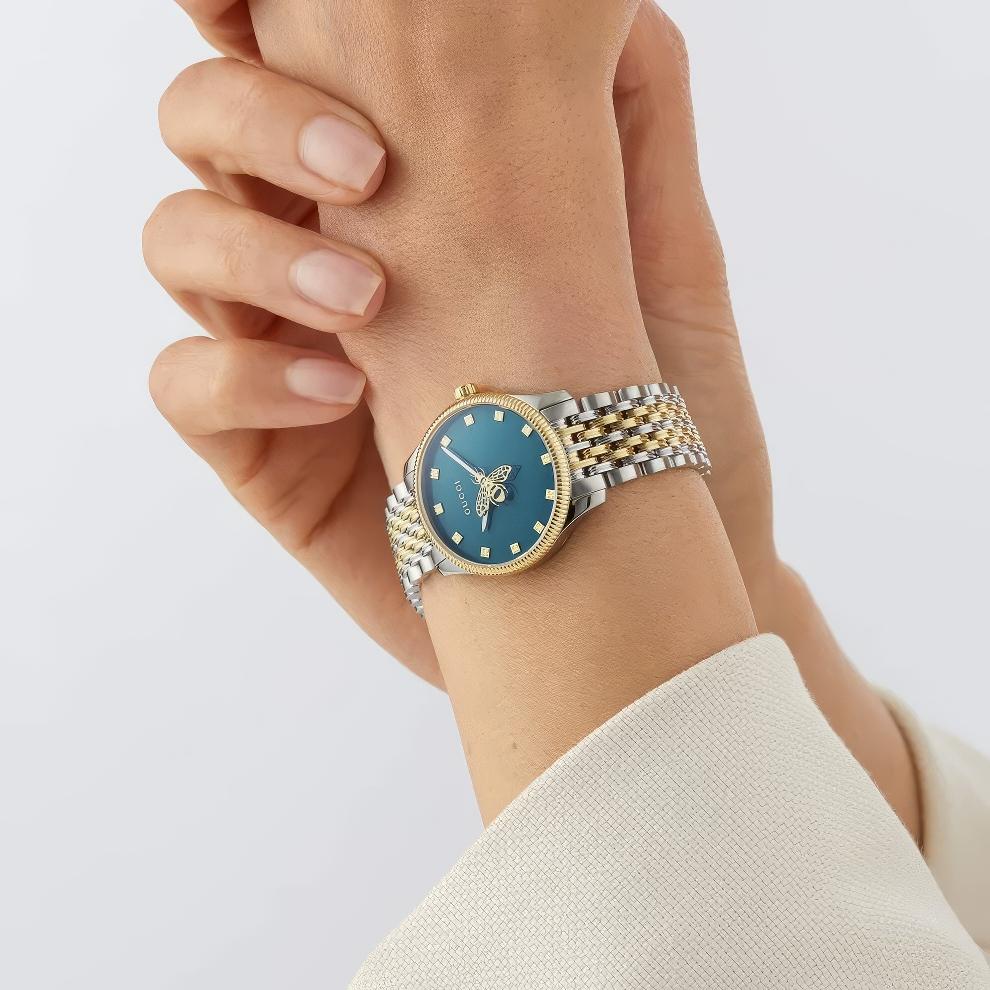 Gucci YA1265029 G-Timeless двухцветные женские часы