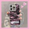 Leopard Print Planet Bracket Bracelet Suitable for Apple 16 Tin Foil Pattern Mobile Phone Case 15PRO High-end 14/13 Lens Film