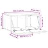 Wall Mounted TV Cabinet 59.5 x 41 x 30 cm White Engineered Wood