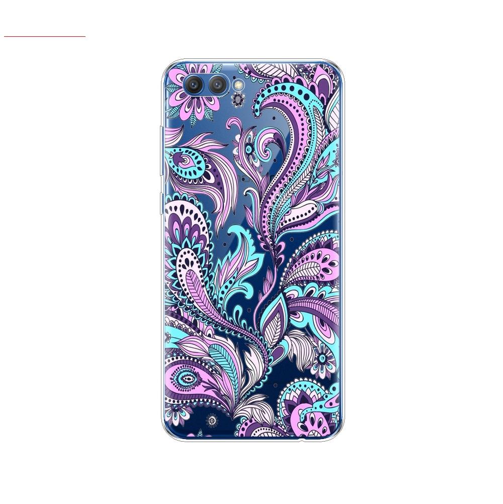 Чехол для Huawei Honor V10 VIEW 10, мягкий силиконовый чехол из ТПУ на заднюю панель телефона для Huawei Honor 10, чехол Etui, защитный чехол с принтом