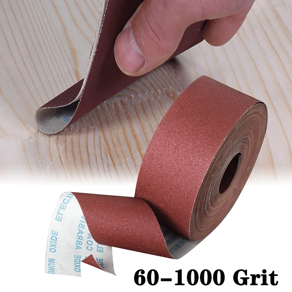 1000 Grit Sandpaper Roll, 1 metre x 115 mm Aluminum Oxide Emery Cloth Abrasive Paper Roll for Metal Grinding, Wood Sanding, Furniture Finishing,