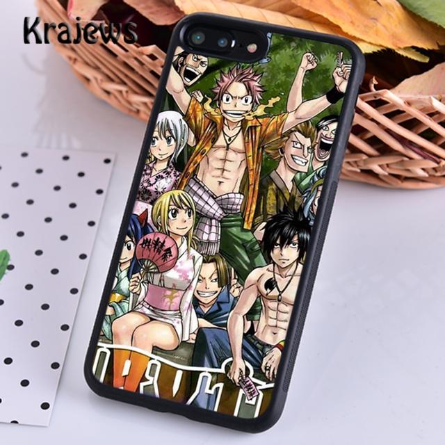 Чехол для телефона Krajews Fairy Tail аниме Манга для iPhone 14 5 6s 7 8 plus X XR XS 11 12 13 pro max Samsung Galaxy S21 S22ultra