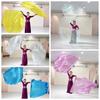 With Telescopic Sticks Semi-circular Flags Multicolor Colorful Scarves Flag New Dance Props