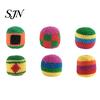 Balance Improvement Toy Crochet Juggle Balls for Kids, Soft Handwoven Knitted Sacks Skill Footbag Beginners Building Fun Improve Reflexes Coordination