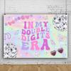 Rainbow Colored Girl Dream Pop Music Melody Play Theme Birthday Party Room Custom Decor Dynamic Musical Photo Banner Backgrounds