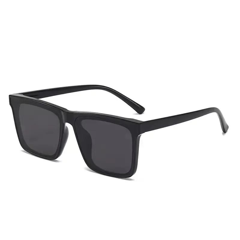 Модные солнцезащитные очки Fashion Box Черные с защитой UV400 для мужчин Крутые очки для вождения и езды с персонализированной УФ-защитой