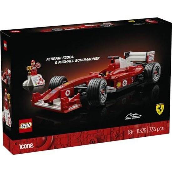 LEGO Icon Ferrari F2004 Михаэль Шумахер 11375 Игрушка Мужской Женский Подарок на День Рождения Конструктор Интерьер Стильный 735 Деталей