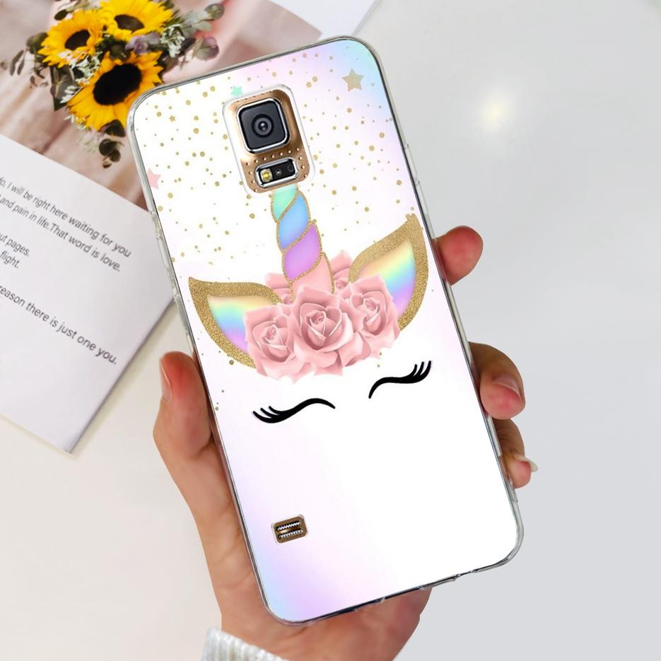 Чехол для Samsung Galaxy S5 G900F G900I G900M G900A G900T Милый Расписной Чехол Мягкий ТПУ Чехол для Телефона Для Samsung S5 S 5 GalaxyS5 Сумки