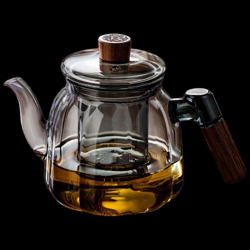 Chating Glass Teapot for Flower & Loose Leaf Tea