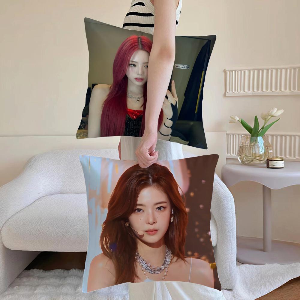 Стиль K-pop I-Itzy Наволочка для подушки Короткий плюш Невидимая молния Комната Диван Наволочка