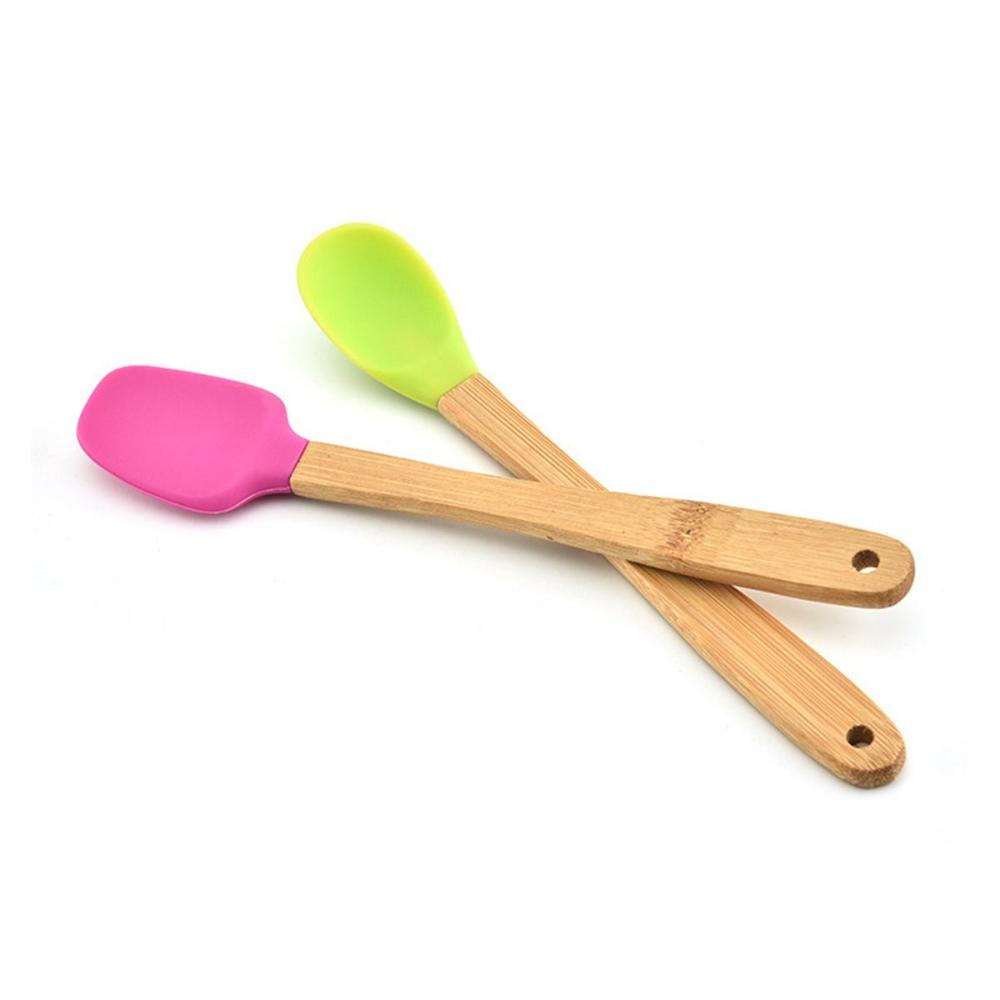 Bakeware Wooden Handle Kicthen Utensils Silicone Non-stick Baking Tools Cake Scraper Spatula Brush