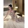 French Lace Suspender Dress Sexy Tube Top Dress Smock Jacket Tall Mopping Light Dress Skirt