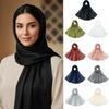 Long Chiffon Hijab Scarf Breathable Thin Large Shawl Sweet Smooth Silk Headscarf  Women