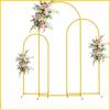 Комплект из 3 предметов, подставка для свадебной арки, 4 фута, 5 футов, 6 футов, металлическая подставка для арочного фона с воздушными шарами для улицы