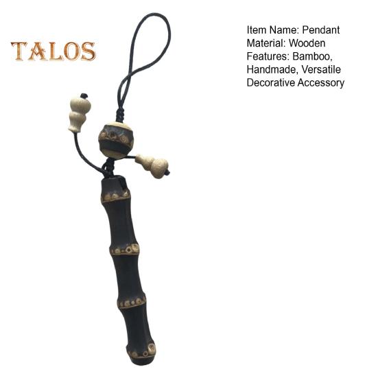 Подвеска из бамбука, модель «сделай сам», брелок в стиле ретро, модель A без шнурка, модель B с подвеской в виде тыквы