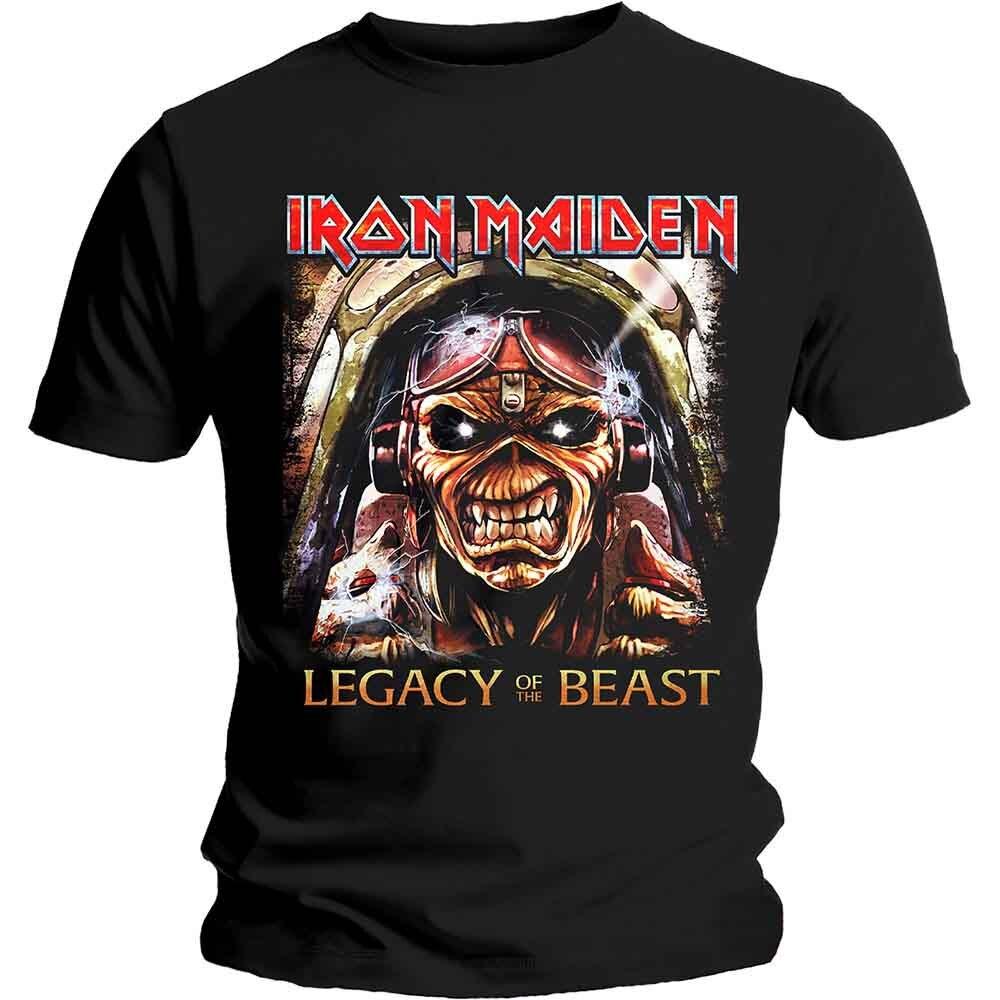 Iron Maiden 'Legacy Aces' Black T shirt - NEW Unisex T-Shirt